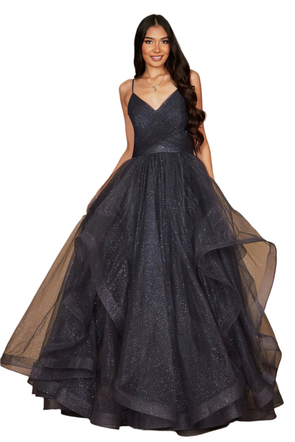Dylan and Davids Sparkling Full-Length Formal Gown Ball Gown-0